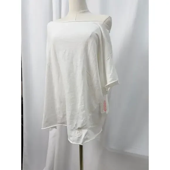 NWT! Free People Women's Slam Dunk Tee White SMALL - Picture 5 of 12